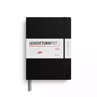 PLANER DZIENNY LEUCHTTURM1917 MASTER (A4+) 2026 12 MIESIĘCY CZARNY
