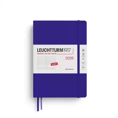 PLANER DZIENNY LEUCHTTURM1917 MEDIUM (A5) 2026 12 MIESIĘCY INK