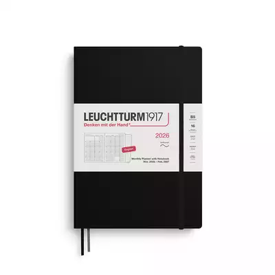 PLANER MIESIĘCZNY Z NOTATNIKIEM LEUCHTTURM1917 W MIĘKKIEJ OPRAWIE 2026 COMPOSITION (B5) CZARNY