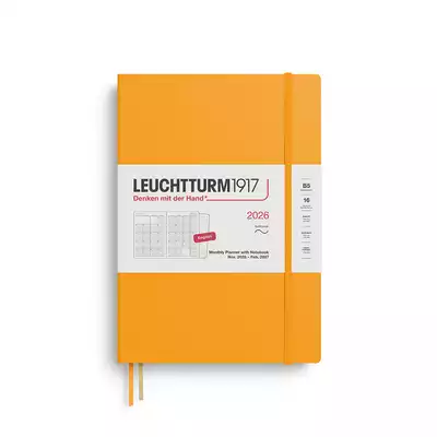 PLANER MIESIĘCZNY Z NOTATNIKIEM LEUCHTTURM1917 W MIĘKKIEJ OPRAWIE 2026 COMPOSITION (B5) RISING SUN