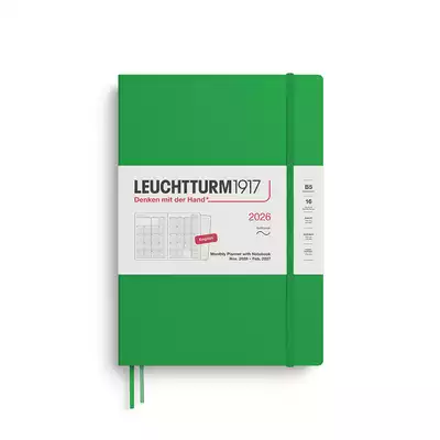 PLANER MIESIĘCZNY Z NOTATNIKIEM LEUCHTTURM1917 W MIĘKKIEJ OPRAWIE 2026 COMPOSITION (B5) SPRING LEAF
