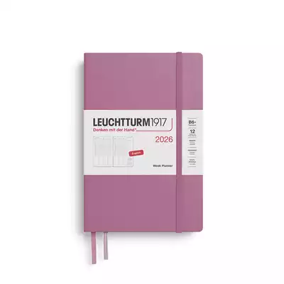 PLANER TYGODNIOWY PIONOWY LEUCHTTURM1917 PAPERBACK (B6+) 2026 DUSTY ROSE