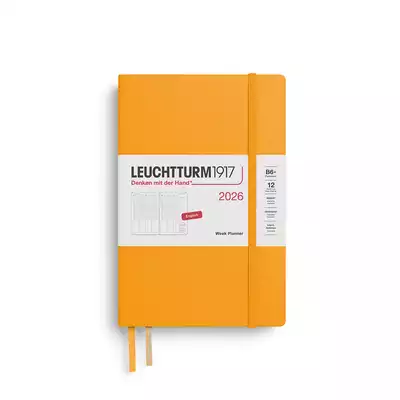 PLANER TYGODNIOWY PIONOWY LEUCHTTURM1917 PAPERBACK (B6+) 2026 RISING SUN