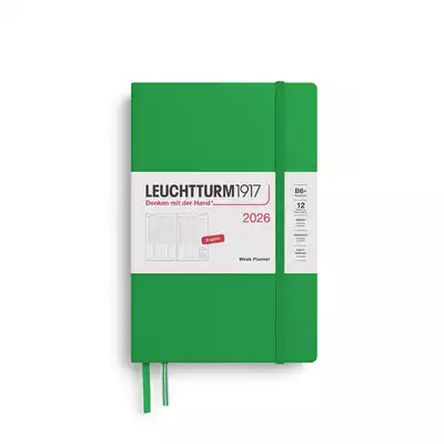PLANER TYGODNIOWY PIONOWY LEUCHTTURM1917 PAPERBACK (B6+) 2026 SPRING LEAF