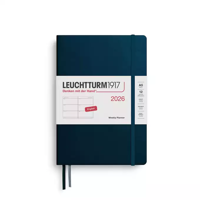PLANER TYGODNIOWY POZIOMY LEUCHTTURM1917 MEDIUM (A5) 2026 DEEP SEA