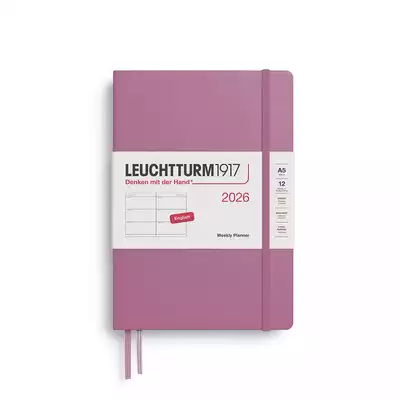 PLANER TYGODNIOWY POZIOMY LEUCHTTURM1917 MEDIUM (A5) 2026 DUSTY ROSE