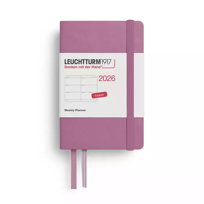PLANER TYGODNIOWY POZIOMY LEUCHTTURM1917 MINI (~A7) 2026 DUSTY ROSE