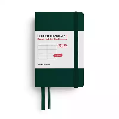 PLANER TYGODNIOWY POZIOMY LEUCHTTURM1917 MINI (~A7) 2026 FOREST GREEN