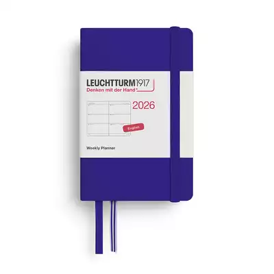 PLANER TYGODNIOWY POZIOMY LEUCHTTURM1917 MINI (~A7) 2026 INK