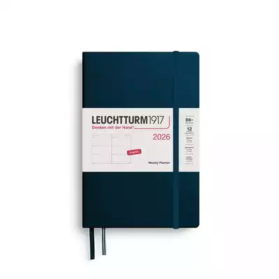 PLANER TYGODNIOWY POZIOMY LEUCHTTURM1917 PAPERBACK (B6+) 2026 DEEP SEA
