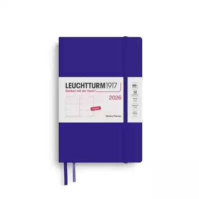 PLANER TYGODNIOWY POZIOMY LEUCHTTURM1917 PAPERBACK (B6+) 2026 INK