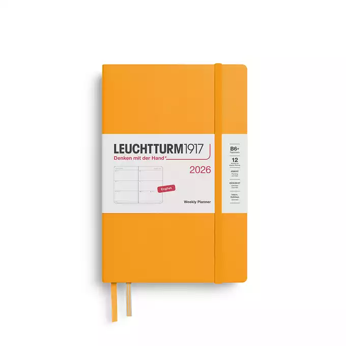 PLANER TYGODNIOWY POZIOMY LEUCHTTURM1917 PAPERBACK (B6+) 2026 RISING SUN