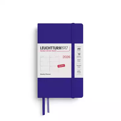 PLANER TYGODNIOWY POZIOMY LEUCHTTURM1917 POCKET (A6) 2026 INK