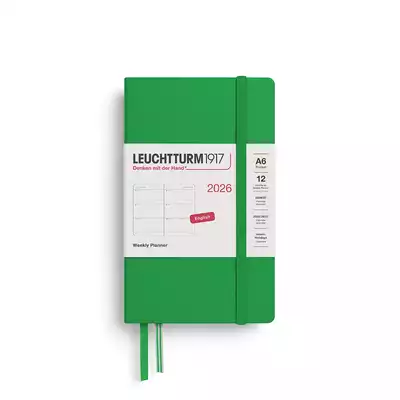 PLANER TYGODNIOWY POZIOMY LEUCHTTURM1917 POCKET (A6) 2026 SPRING LEAF
