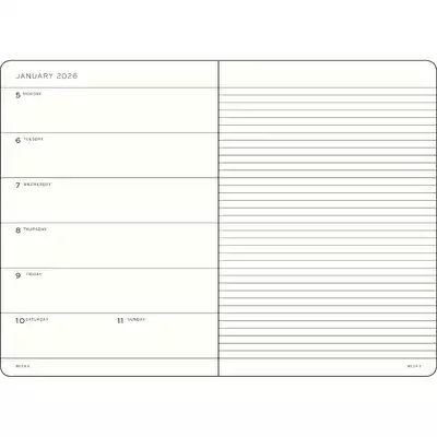 PLANER TYGODNIOWY Z NOTATNIKIEM LEUCHTTURM1917 18 MIESIĘCY MEDIUM (A5) 2025/2026 FOREST GREEN