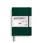 PLANER TYGODNIOWY Z NOTATNIKIEM W MIĘKKIEJ OPRAWIE LEUCHTTURM1917, 18 MIESIĘCY MEDIUM (A5) 2025/2026, FOREST GREEN