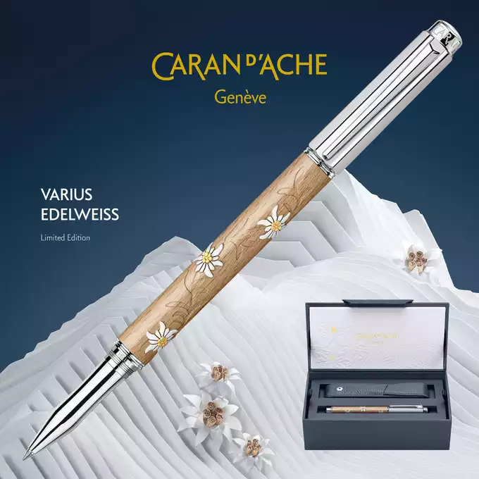 Pióro kulkowe Varius Edelweiss Caran d'Ache, kolekcja limiowana
