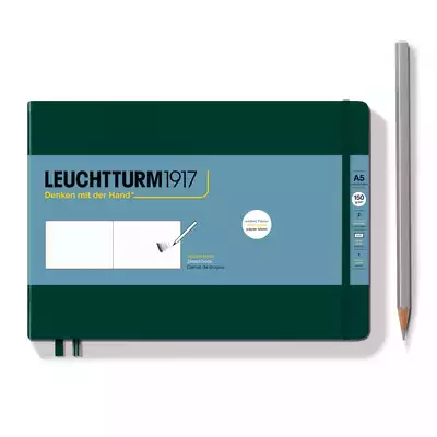 SZKICOWNIK LEUCHTTURM1917 MEDIUM POZIOMY (A5) FOREST GREEN