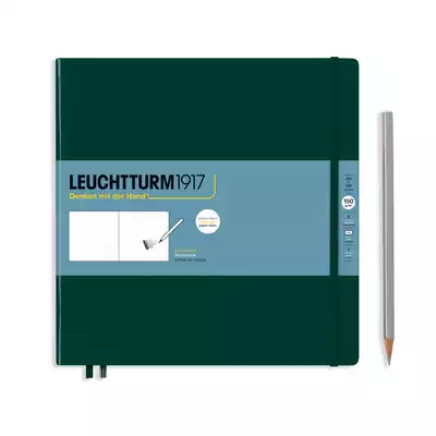 SZKICOWNIK LEUCHTTURM1917 SQUARE (225x225 MM) FOREST GREEN