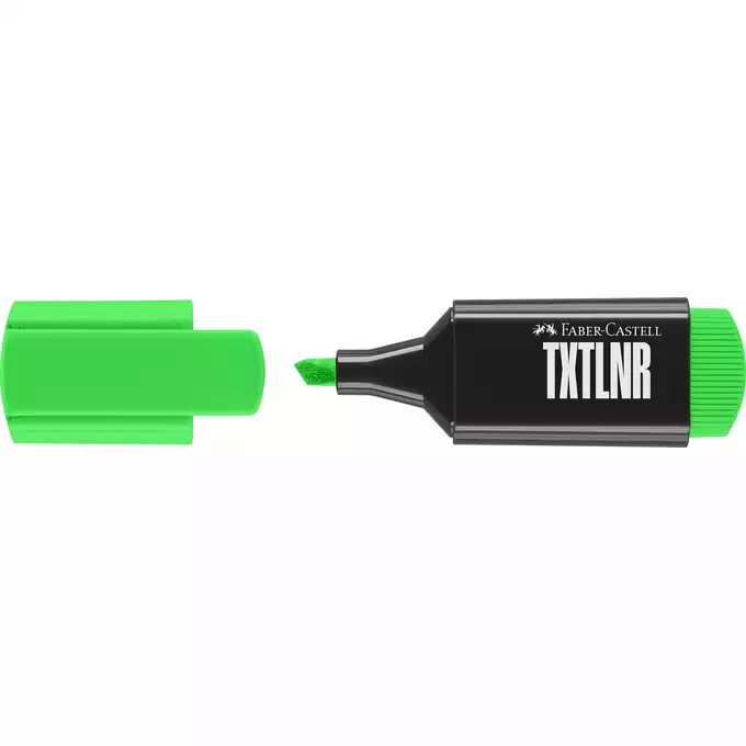 ZAKREŚLACZ MINI TXTLNR, NEONOWY ZIELONY, FABER-CASTELL