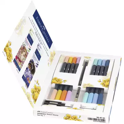 ZESTAW DWUSTRONNYCH PISAKÓW GOLDFABER SKETCH FABER-CASTELL, MANGA NO.1 ROMANTIC, 8 PISAKÓW + AKCESORIA