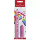 ZESTAW SZKOLNY JEDNOROŻEC 2 X OŁÓWEK + GUMKA BLISTER FABER-CASTELL