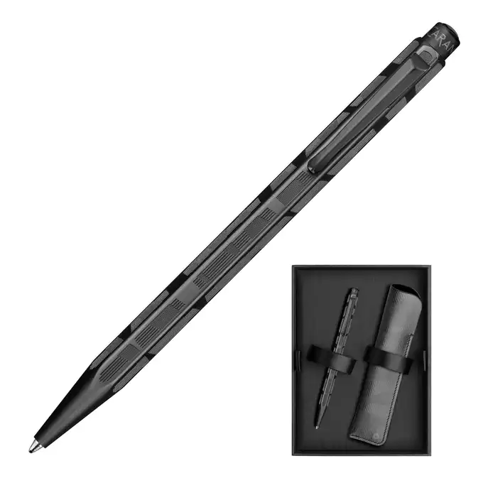 Zestaw upominkowy: długopis Caran d’Ache Ecridor Black Lines z etui