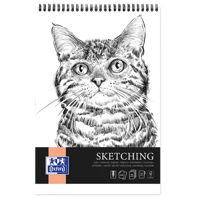 BLOK ARTYSTYCZNY OXFORD SZKICOWY A4/80K 90G SPIRALA