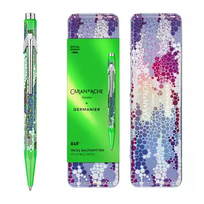 Długopis 849 Caran d'Ache + Germanier, kolor Green fluo
