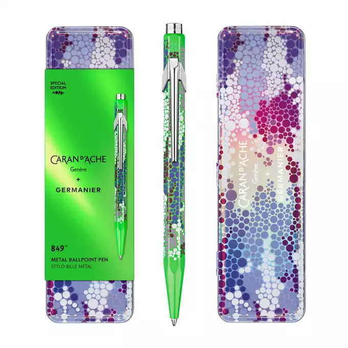 Długopis 849 Caran d'Ache + Germanier, kolor Green fluo