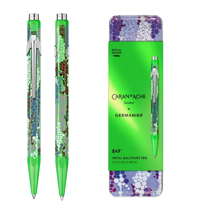 Długopis 849 Caran d'Ache + Germanier, kolor Green fluo