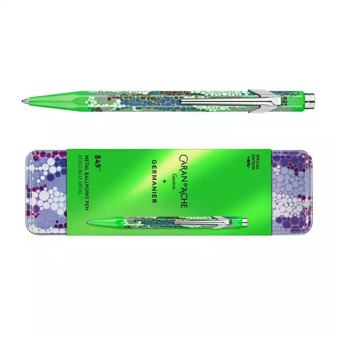 Długopis 849 Caran d'Ache + Germanier, kolor Green fluo