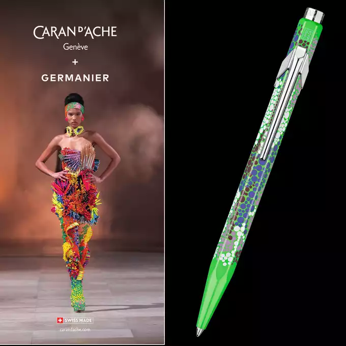 Długopis 849 Caran d'Ache + Germanier, kolor Green fluo