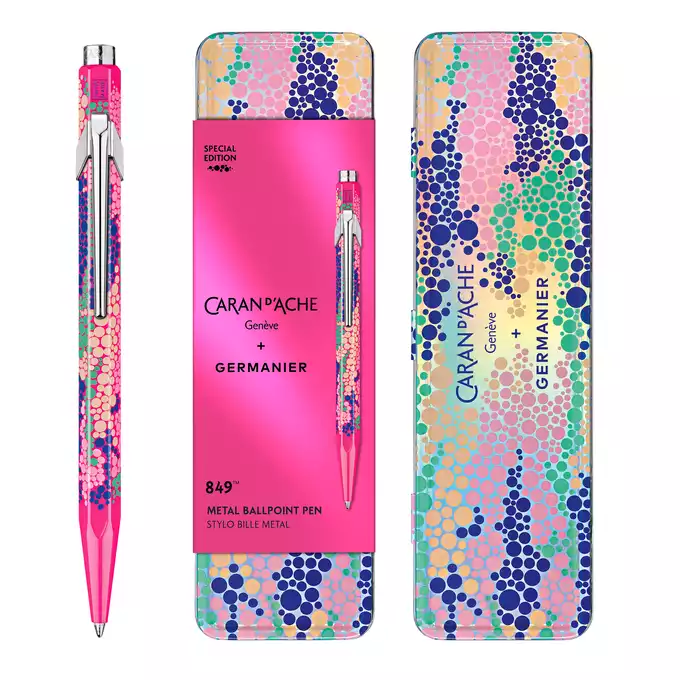 Długopis 849 Caran d'Ache + Germanier, kolor Pink fluo