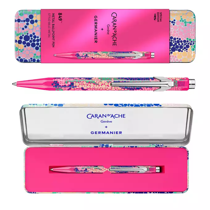 Długopis 849 Caran d'Ache + Germanier, kolor Pink fluo