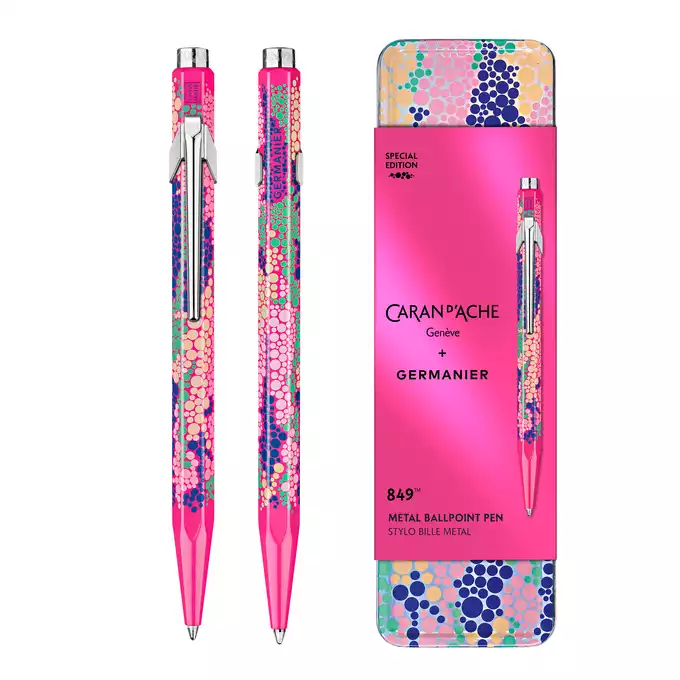 Długopis 849 Caran d'Ache + Germanier, kolor Pink fluo