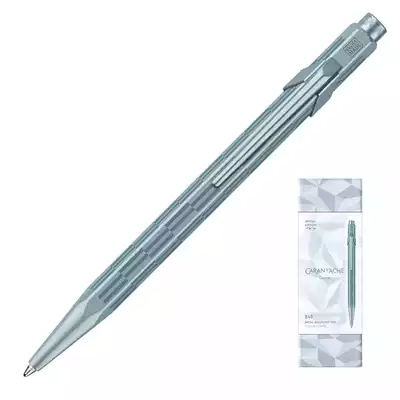 Długopis 849 Caran d'Ache XMAS25 Alpine Frost, kolor niebieski