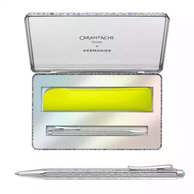 Długopis Ecridor Caran d'Ache + Germanier, w skórzanym etui