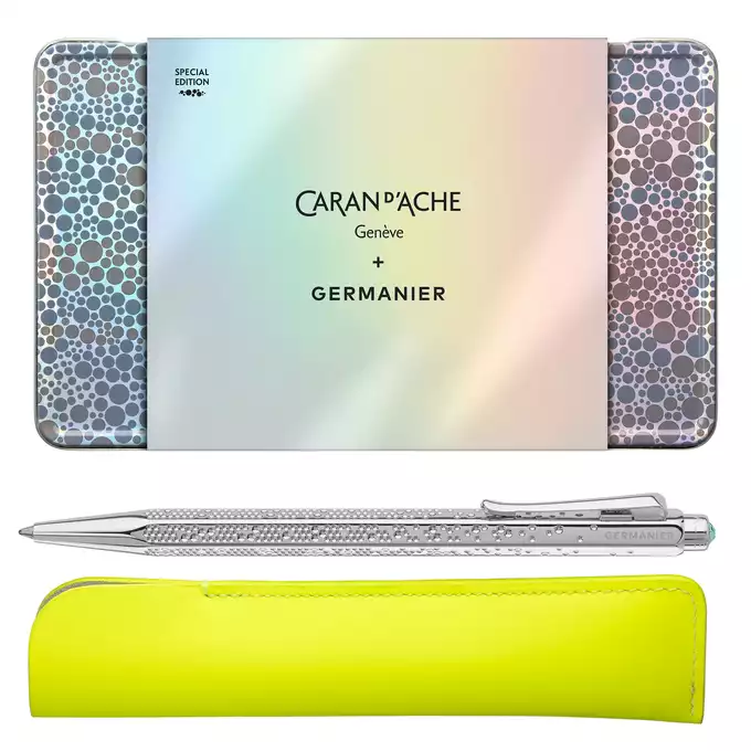 Długopis Ecridor Caran d'Ache + Germanier, w skórzanym etui