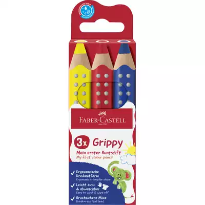 KREDKI GRIPPY FABER-CASTELL, 3 KOLORY