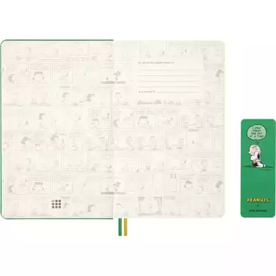 Kalendarz dzienny MOLESKINE 2026, 12M, L, twarda oprawa, 13x21cm, Peanuts Charlie&amp;Snoopy