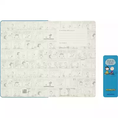 Kalendarz tygodniowy MOLESKINE 2025/26,18M, L, twarda oprawa, 13x21cm, edycja limitowana, Peanuts Charlie&amp;Lucy