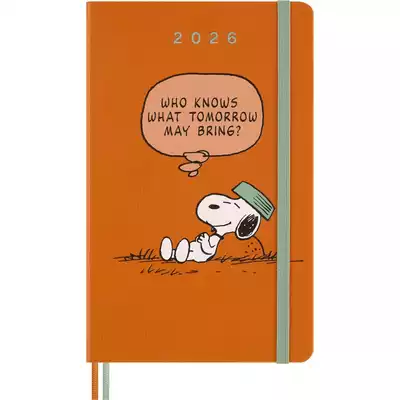 Kalendarz tygodniowy MOLESKINE 2026, 12M, L, twarda oprawa, 13x21cm, Peanuts Snoopy