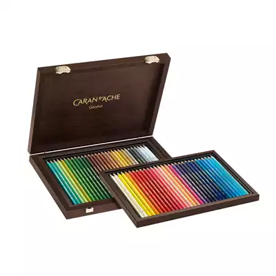 Kredki Supracolor Soft Caran d’Ache, 60 kolorów w drewnianej kasecie