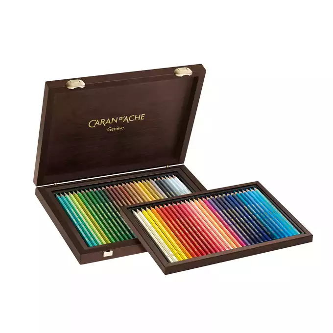 Kredki Supracolor Soft Caran d’Ache, 60 kolorów w drewnianej kasecie