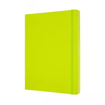 Notes MOLESKINE Classic, XL, 19x25cm, gładki, twarda oprawa, 192 strony, lemon green