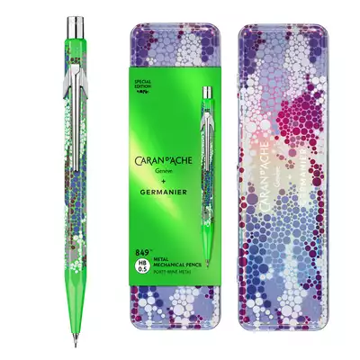 Ołówek mechaniczny 844 Caran d'Ache + Germanier, kolor Green fluo