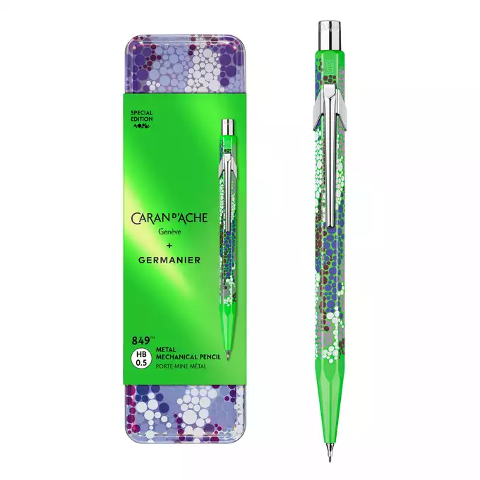 Ołówek mechaniczny 844 Caran d'Ache + Germanier, kolor Green fluo