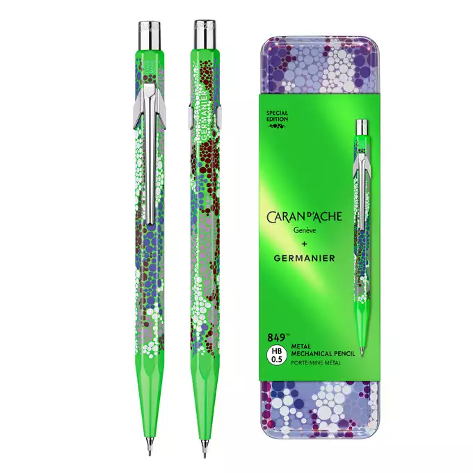 Ołówek mechaniczny 844 Caran d'Ache + Germanier, kolor Green fluo