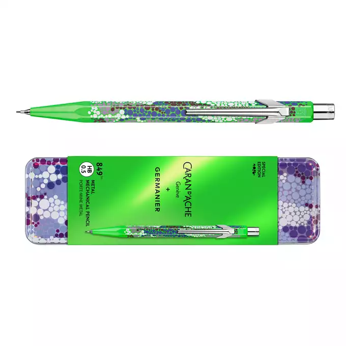 Ołówek mechaniczny 844 Caran d'Ache + Germanier, kolor Green fluo